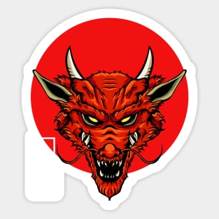 Red Dragon Sticker